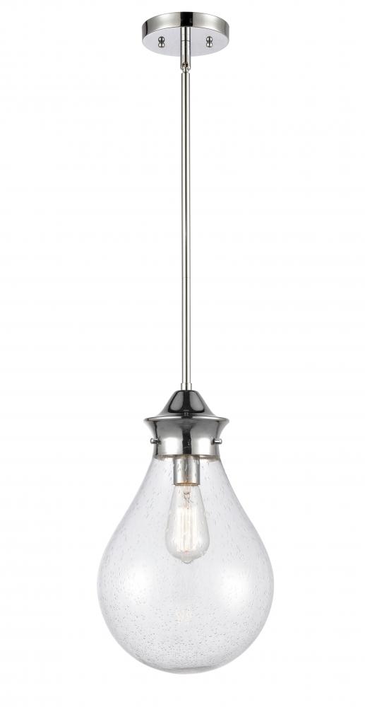 Genesis - 1 Light - 10 inch - Polished Chrome - Cord hung - Mini Pendant