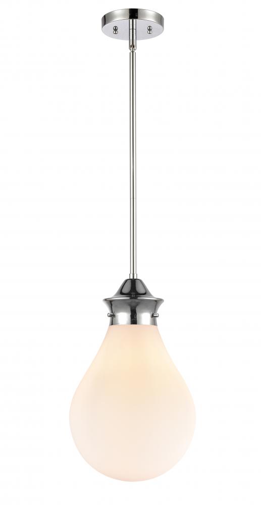 Genesis - 1 Light - 10 inch - Polished Chrome - Cord hung - Mini Pendant