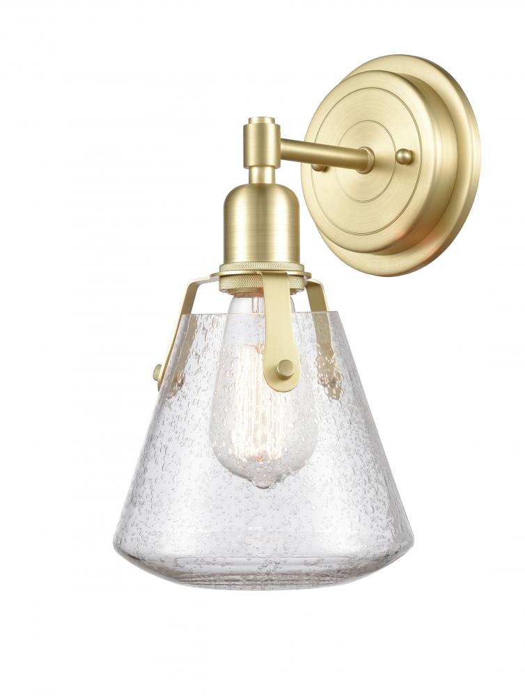 Luna - 1 Light - 7 inch - Satin Brass - Bath Vanity Light