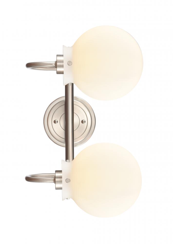 Olivia - 2 Light - 17 inch - Satin Nickel - Bath Vanity Light