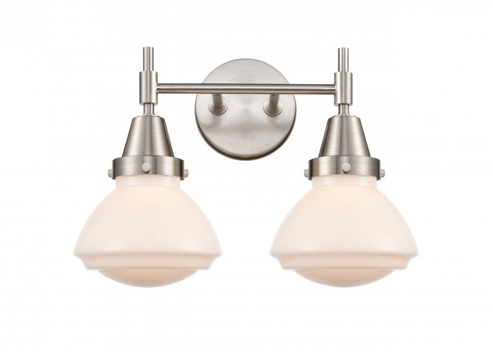 Olean - 2 Light - 16 inch - Satin Nickel - Bath Vanity Light