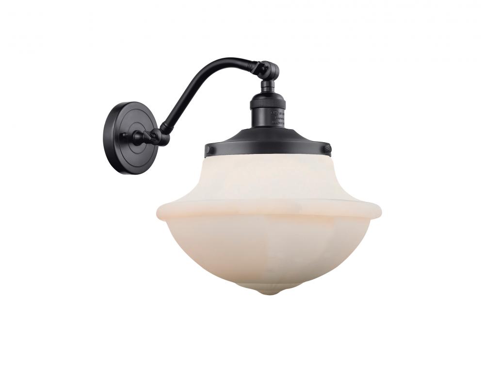 Oxford - 1 Light - 8 inch - Matte Black - Sconce