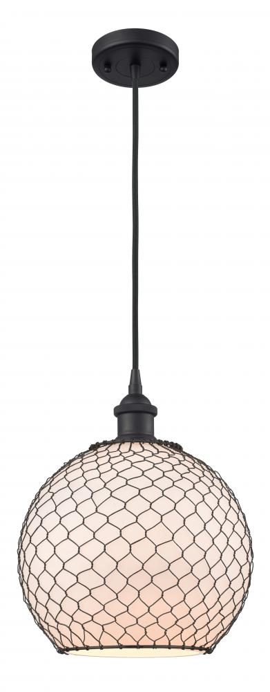 Large Farmhouse Chicken Wire 1 Light Mini Pendant