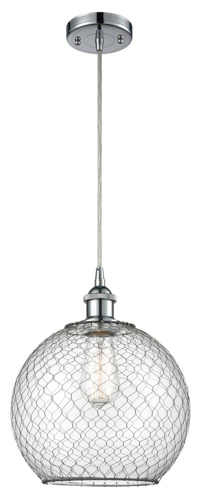 Large Farmhouse Chicken Wire 1 Light Mini Pendant