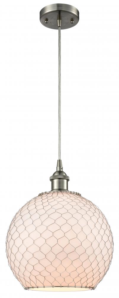 Large Farmhouse Chicken Wire 1 Light Mini Pendant