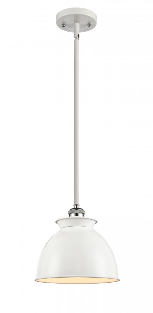 Adirondack - 1 Light - 8 inch - White Polished Chrome - Mini Pendant