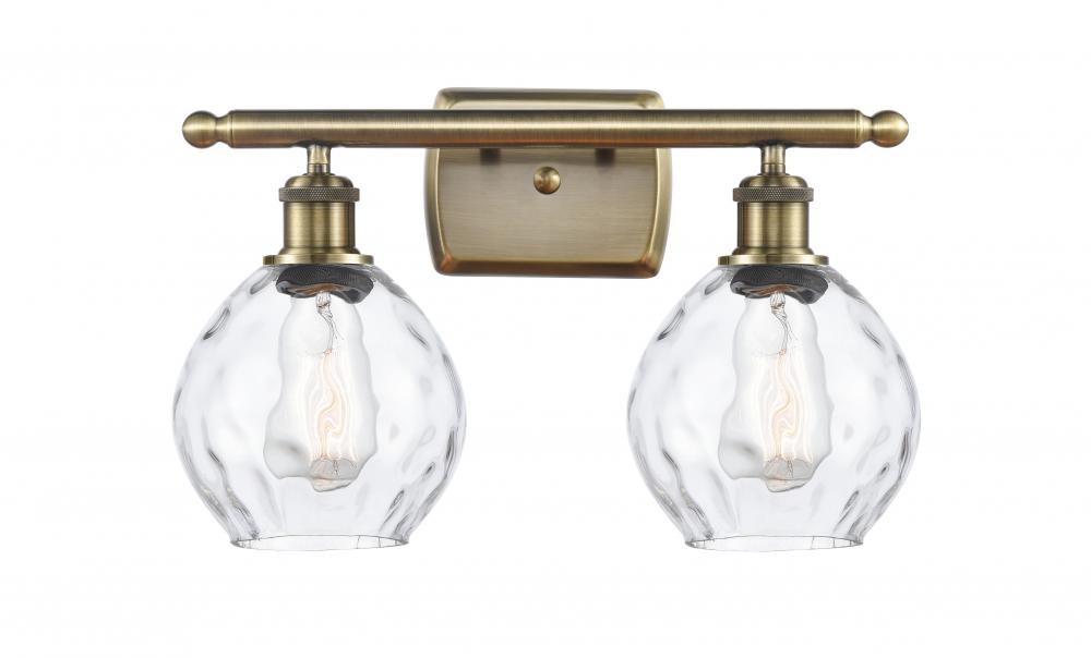 Small Waverly 2 Light Bath Vanity Light