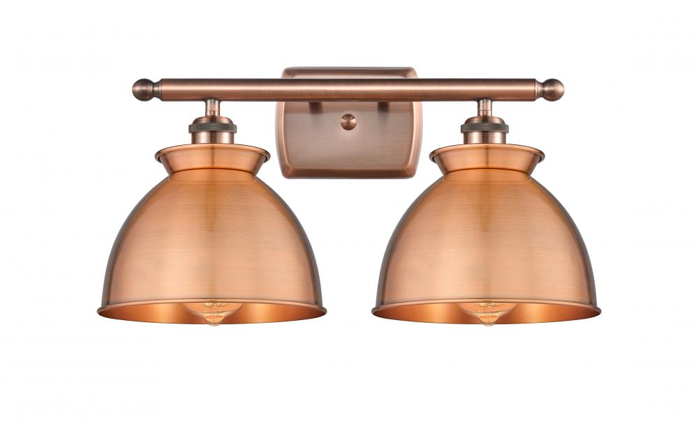 Adirondack - 2 Light - 18 inch - Antique Copper - Bath Vanity Light