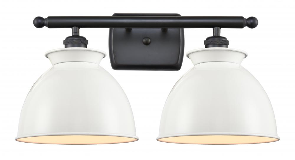 Adirondack - 2 Light - 18 inch - Matte Black - Bath Vanity Light