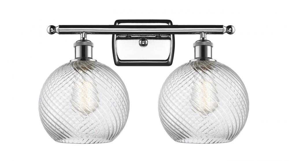 Twisted Swirl 2 Light Bath Vanity Light