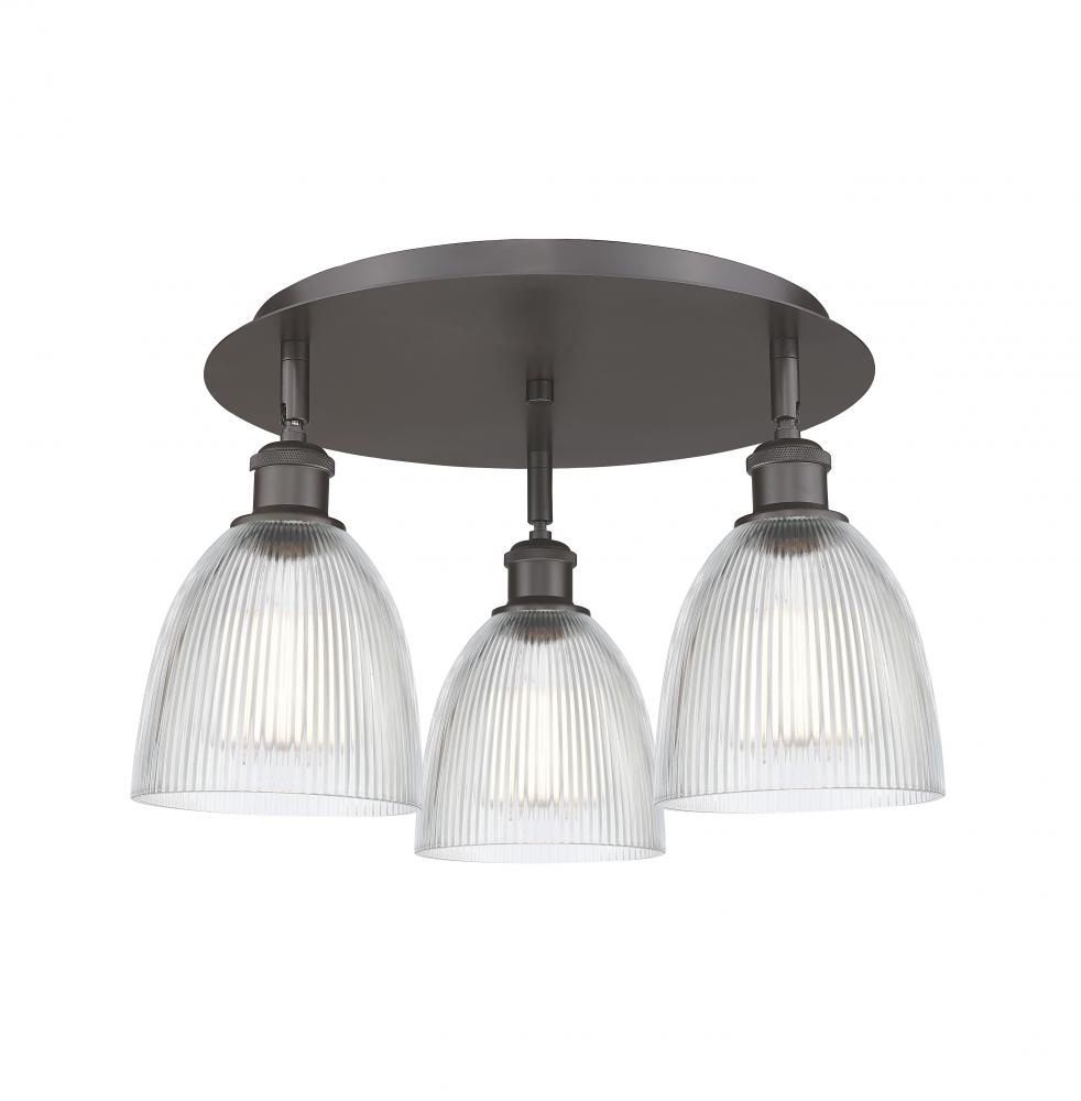 Castile - 3 Light - 18 inch - Oil Rubbed Bronze - Flush Mount