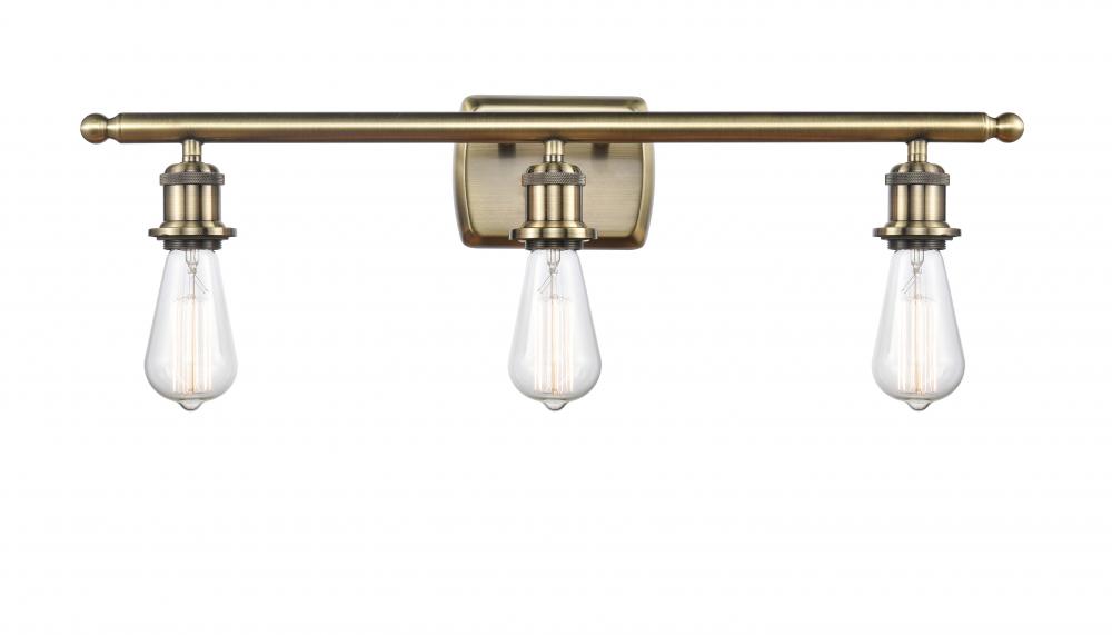 Bare Bulb 3 Light Bath Vanity Light