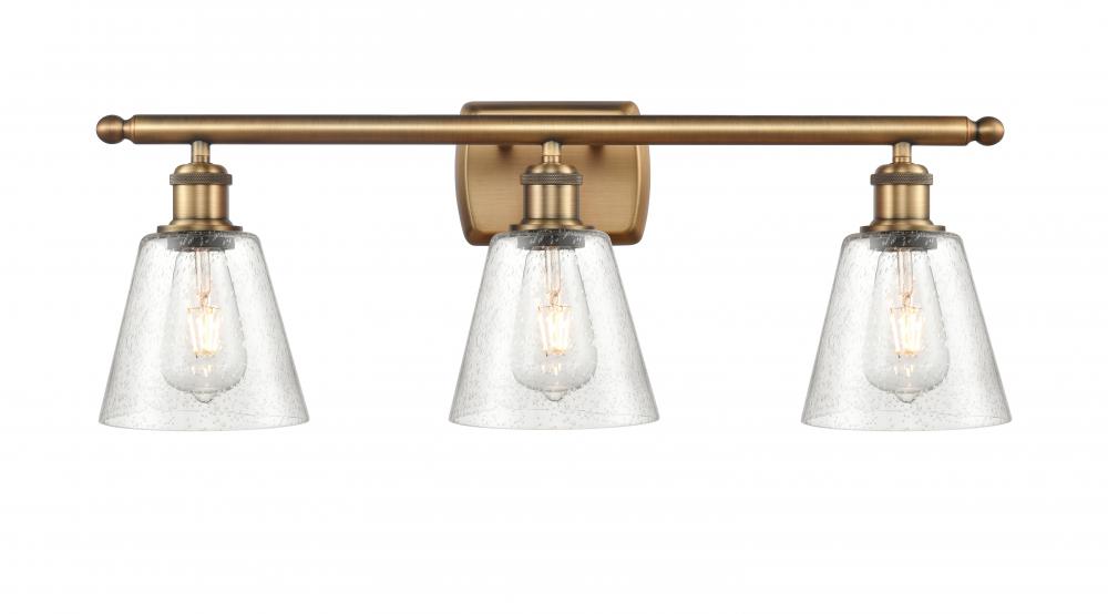 Caton - 3 Light - 25 inch - Brushed Brass - Bath Vanity Light