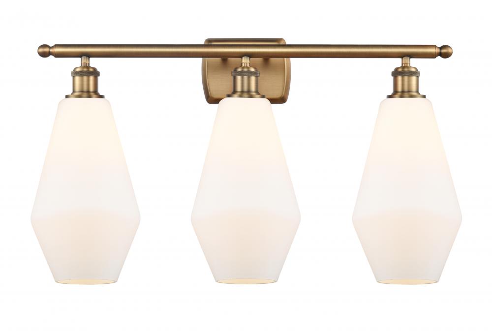 Cindyrella - 3 Light - 27 inch - Brushed Brass - Bath Vanity Light