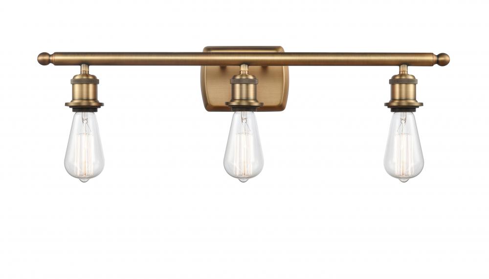 Bare Bulb 3 Light Bath Vanity Light