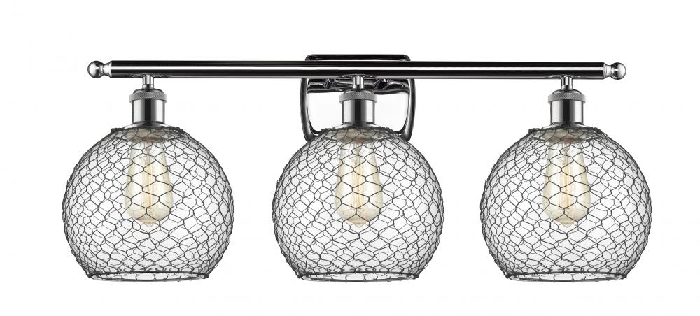 Farmhouse Chicken Wire 3 Light Bath Vanity Light