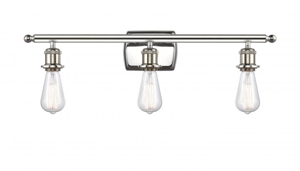 Bare Bulb 3 Light Bath Vanity Light