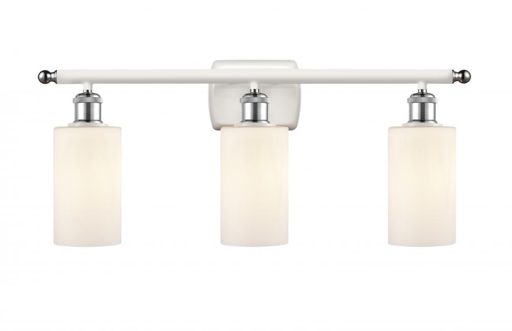 Clymer - 3 Light - 24 inch - White Polished Chrome - Bath Vanity Light