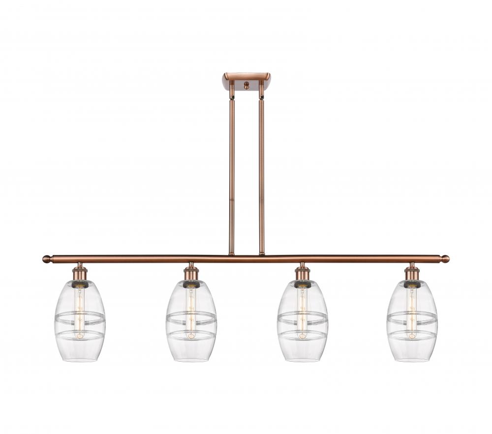 Vaz - 4 Light - 48 inch - Antique Copper - Cord hung - Island Light