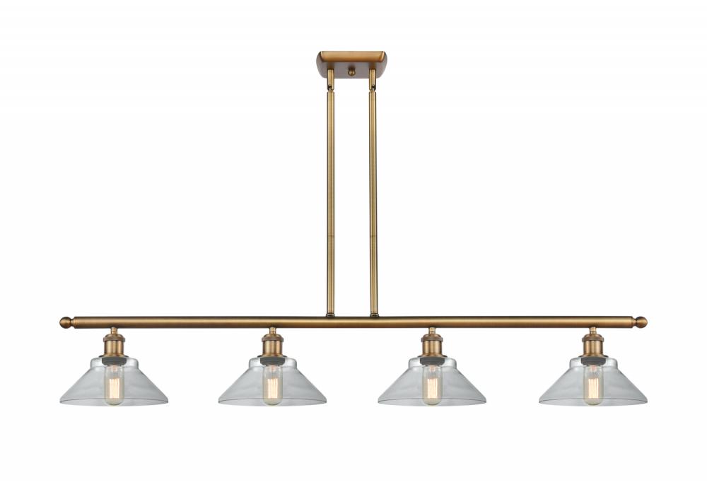 Orwell - 4 Light - 48 inch - Brushed Brass - Cord hung - Island Light