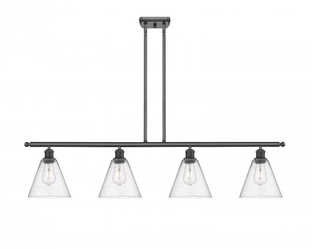 Berkshire - 4 Light - 48 inch - Matte Black - Cord hung - Island Light