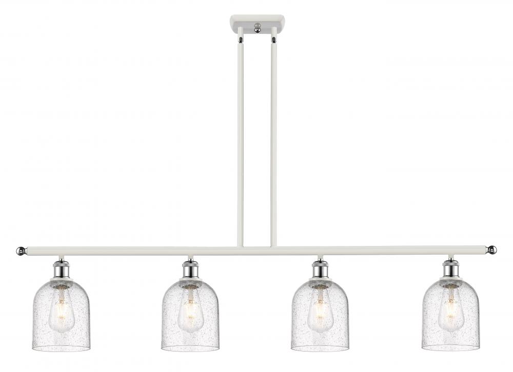 Bella - 4 Light - 48 inch - White Polished Chrome - Cord hung - Island Light