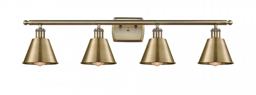 Smithfield - 4 Light - 37 inch - Antique Brass - Bath Vanity Light