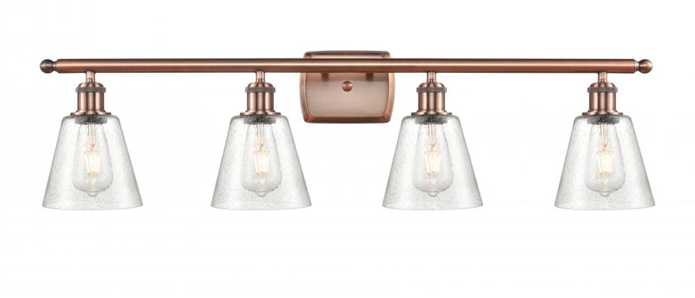 Caton - 4 Light - 35 inch - Antique Copper - Bath Vanity Light