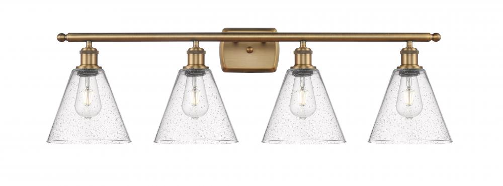 Berkshire - 4 Light - 38 inch - Brushed Brass - Bath Vanity Light