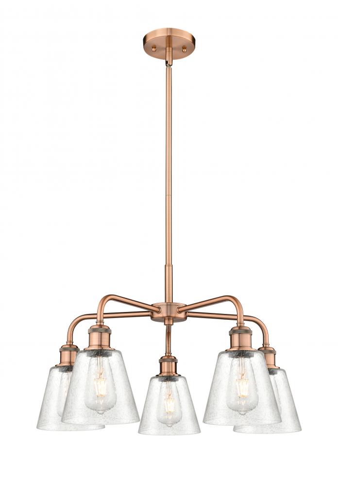 Caton - 5 Light - 23 inch - Antique Copper - Chandelier