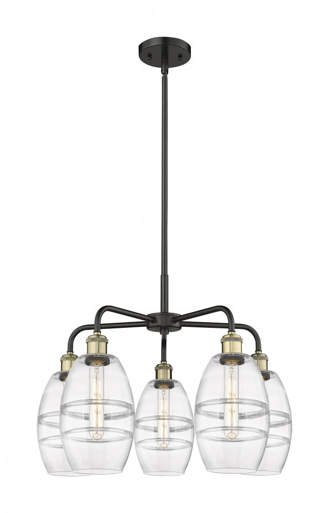 Vaz - 5 Light - 24 inch - Black Antique Brass - Chandelier