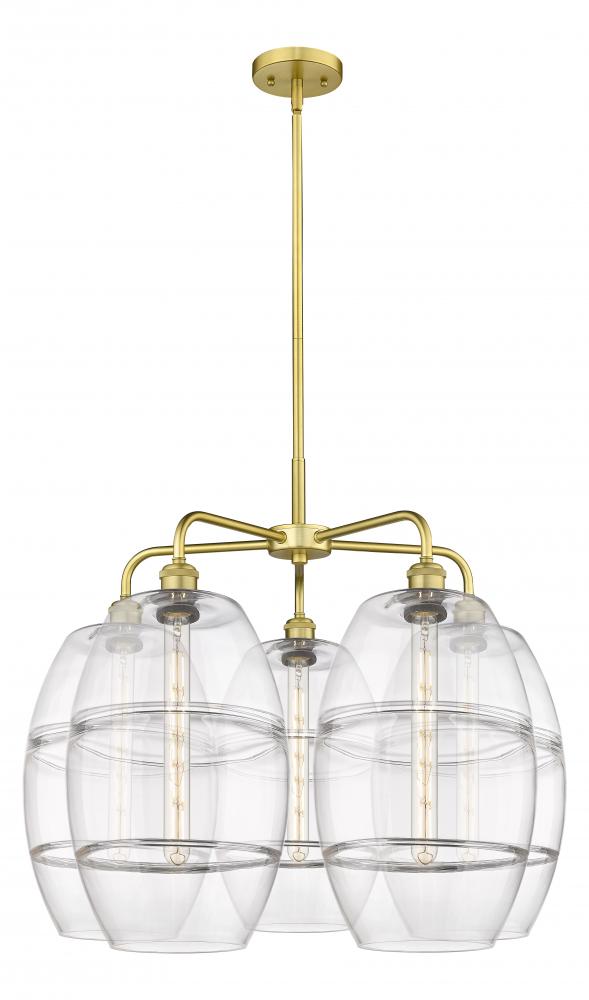 Vaz - 5 Light - 28 inch - Satin Gold - Chandelier