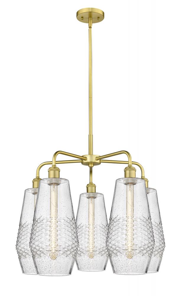 Windham - 5 Light - 25 inch - Satin Gold - Chandelier