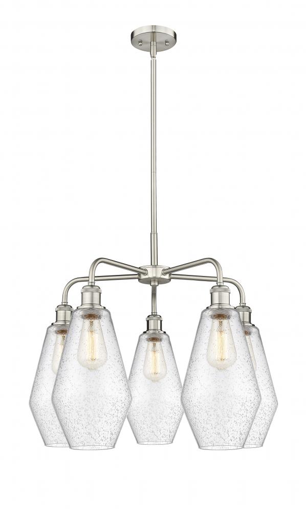 Cindyrella - 5 Light - 25 inch - Satin Nickel - Chandelier