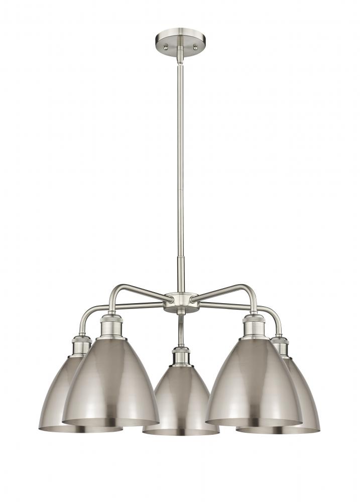 Bristol - 5 Light - 26 inch - Satin Nickel - Chandelier