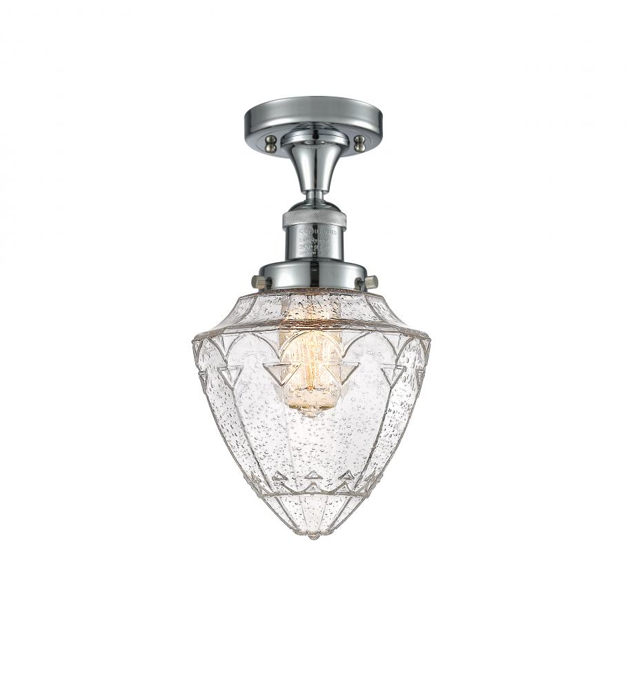 Small Bullet 1 Light Semi-Flush Mount