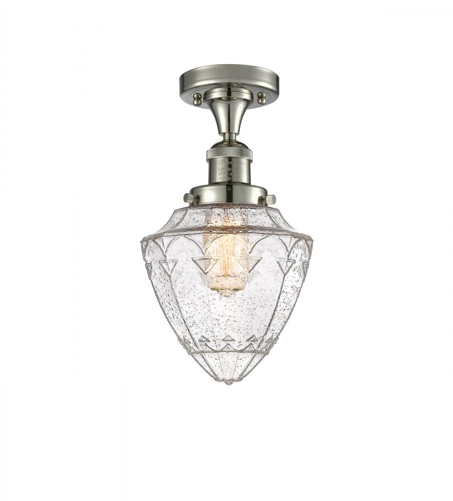 Small Bullet 1 Light Semi-Flush Mount