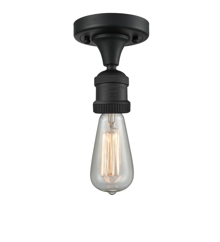 Bare Bulb 1 Light Semi-Flush Mount