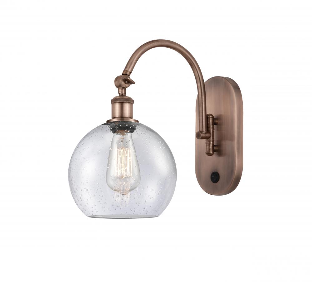 Athens - 1 Light - 8 inch - Antique Copper - Sconce