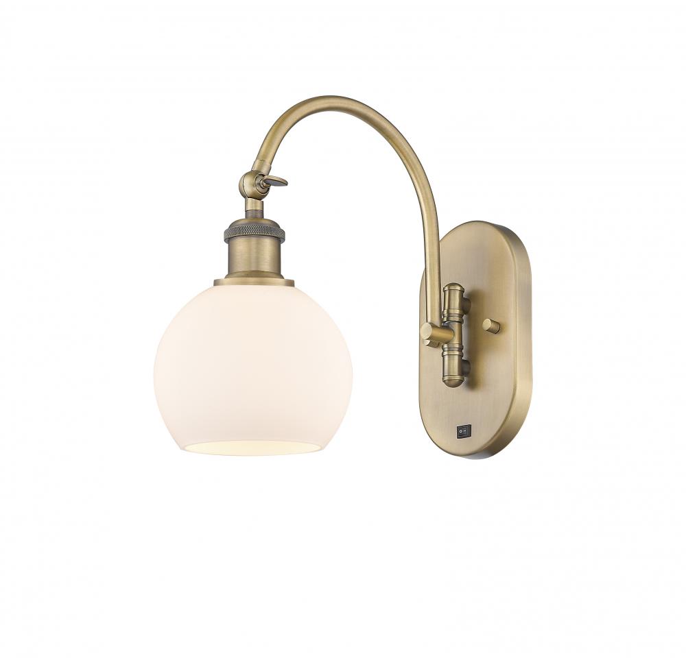 Athens - 1 Light - 6 inch - Brushed Brass - Sconce