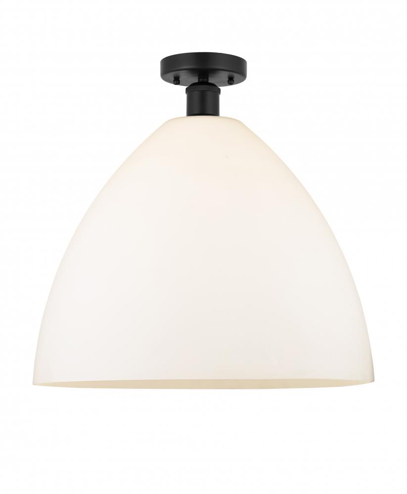 Bristol - 1 Light - 16 inch - Matte Black - Semi-Flush Mount