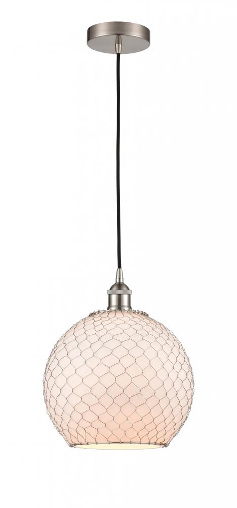 Large Farmhouse Chicken Wire 1 Light Mini Pendant