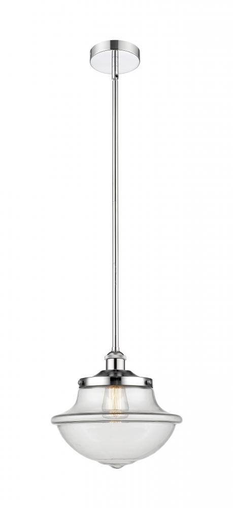 Oxford - 1 Light - 12 inch - Polished Chrome - Cord hung - Mini Pendant