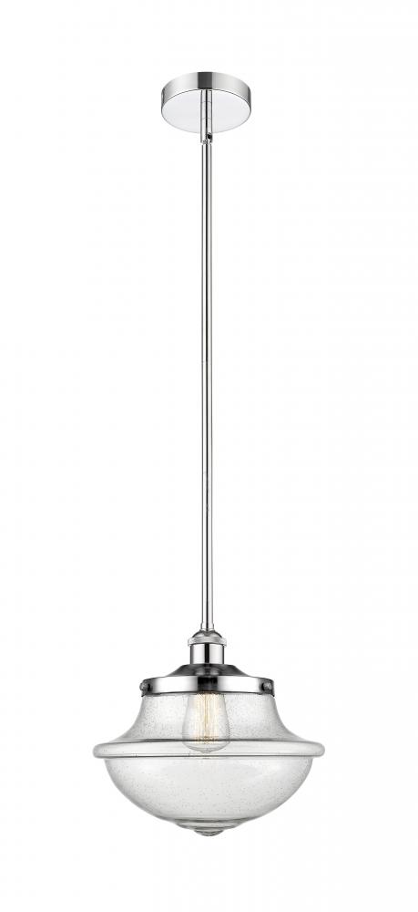 Oxford - 1 Light - 12 inch - Polished Chrome - Cord hung - Mini Pendant