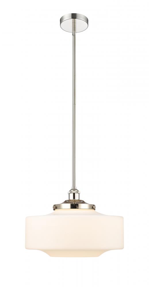 Bridgeton - 1 Light - 12 inch - Polished Nickel - Stem Hung - Mini Pendant