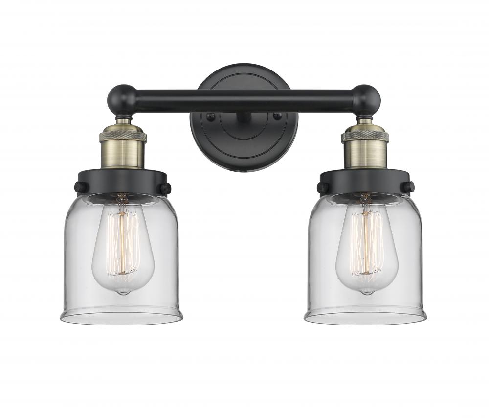 Edison Black Antique Brass Bath Vanity Light