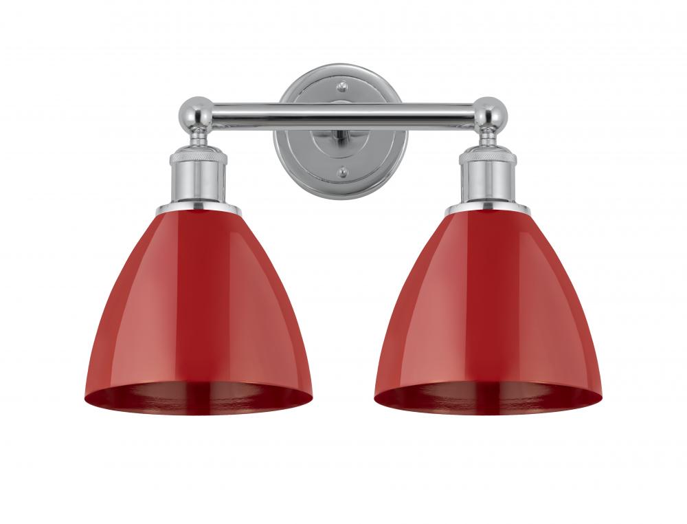 Plymouth - 2 Light - 17 inch - Polished Chrome - Bath Vanity Light