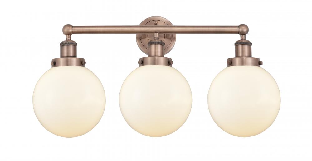 Beacon - 3 Light - 26 inch - Antique Copper - Bath Vanity Light