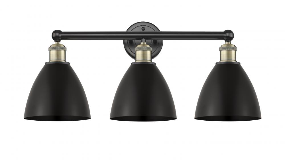 Bristol - 3 Light - 26 inch - Black Antique Brass - Bath Vanity Light