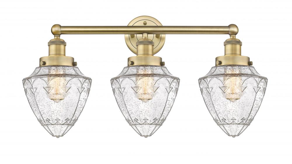 Bullet - 3 Light - 24 inch - Brushed Brass - Bath Vanity Light